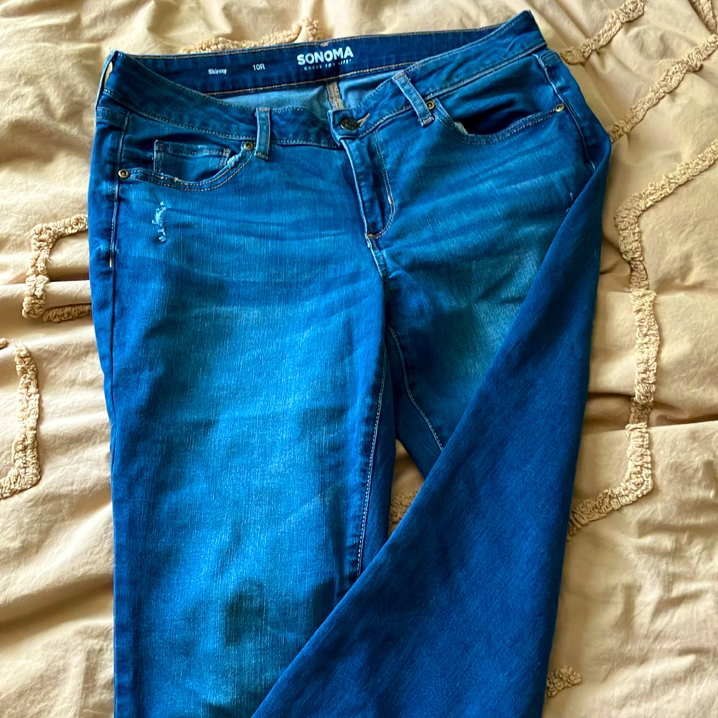 Sonoma Blue Skinny Jeans (10r)